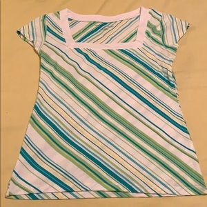 Striped short sleeve tee